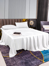 [Weiß] SilkSilky-DE 22Momme Reine Seide Bedding Set 005,
