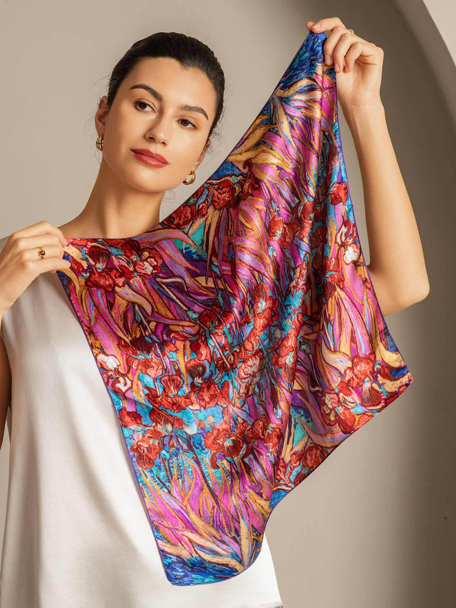 [P095] SilkSilky-DE Reine Seide Scarf 005