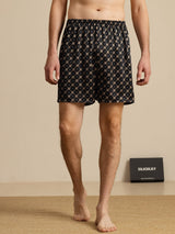[Schwarze Kette] SilkSilky-DE Mens Sleep Bottoms 003