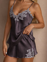 [Lilagrau] SilkSilky-DE Sleeveless V Neck Camisole-Set 004