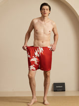 [Rotwein] SilkSilky-DE Mens Sleep Bottoms 007