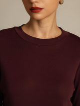 [Windsorwein] SilkSilky-DE Half Sleeve Crew-Ausschnitt T-Shirt 004