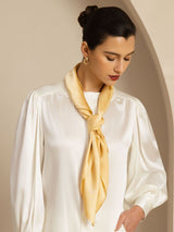 [Champagner] SilkSilky-DE Pure Silk Scarf 002