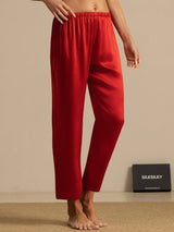 [Rotwein] SilkSilky-DE Women's Sleep Pants 004