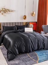 [Schwarz] SilkSilky-DE 19Momme Bettwäsche Sets 001