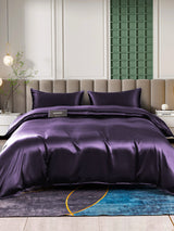 [Dunkelviolett] SilkSilky-DE 25Momme Bettwäsche Sets 002