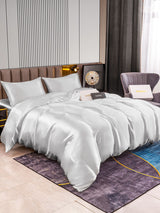 [Silber] SilkSilky-DE 22Momme Reine Seide Bedding Set 002,