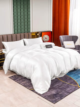 [Weiß] SilkSilky-DE 25Momme Reine Seide Bedding Set 002