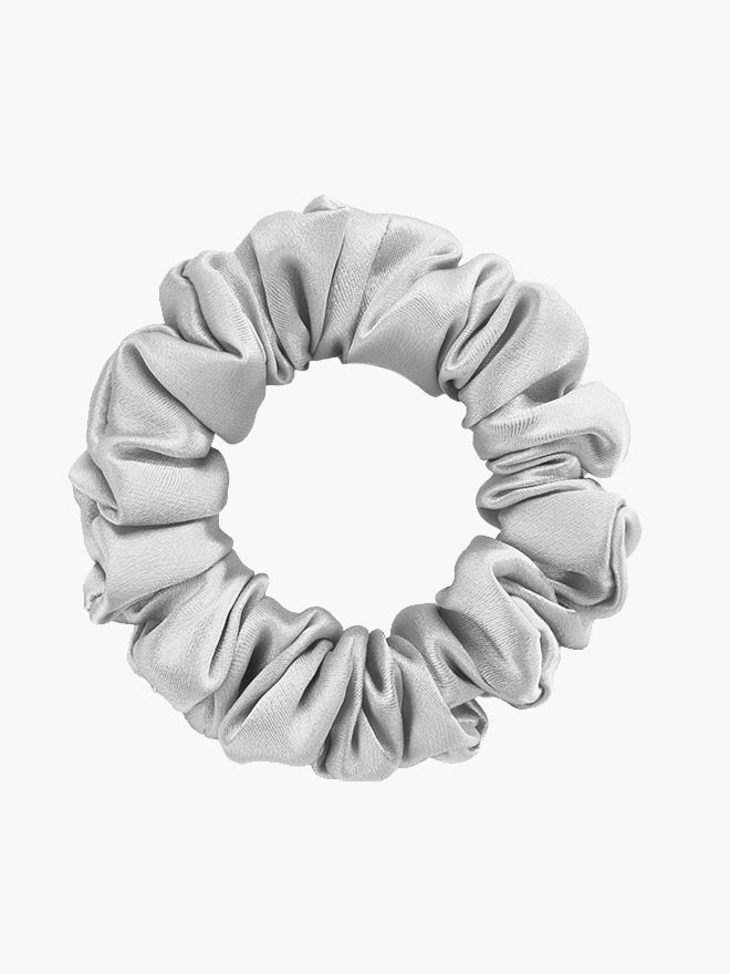 [Silber] SilkSilky-DE 19Momme Reine Seide Scrunchie 005