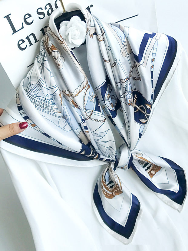 [P007] SilkSilky-DE Reine Seide Scarf 001,