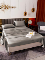 [Grau] SilkSilky-DE 19Momme Bettwäsche Sets 007