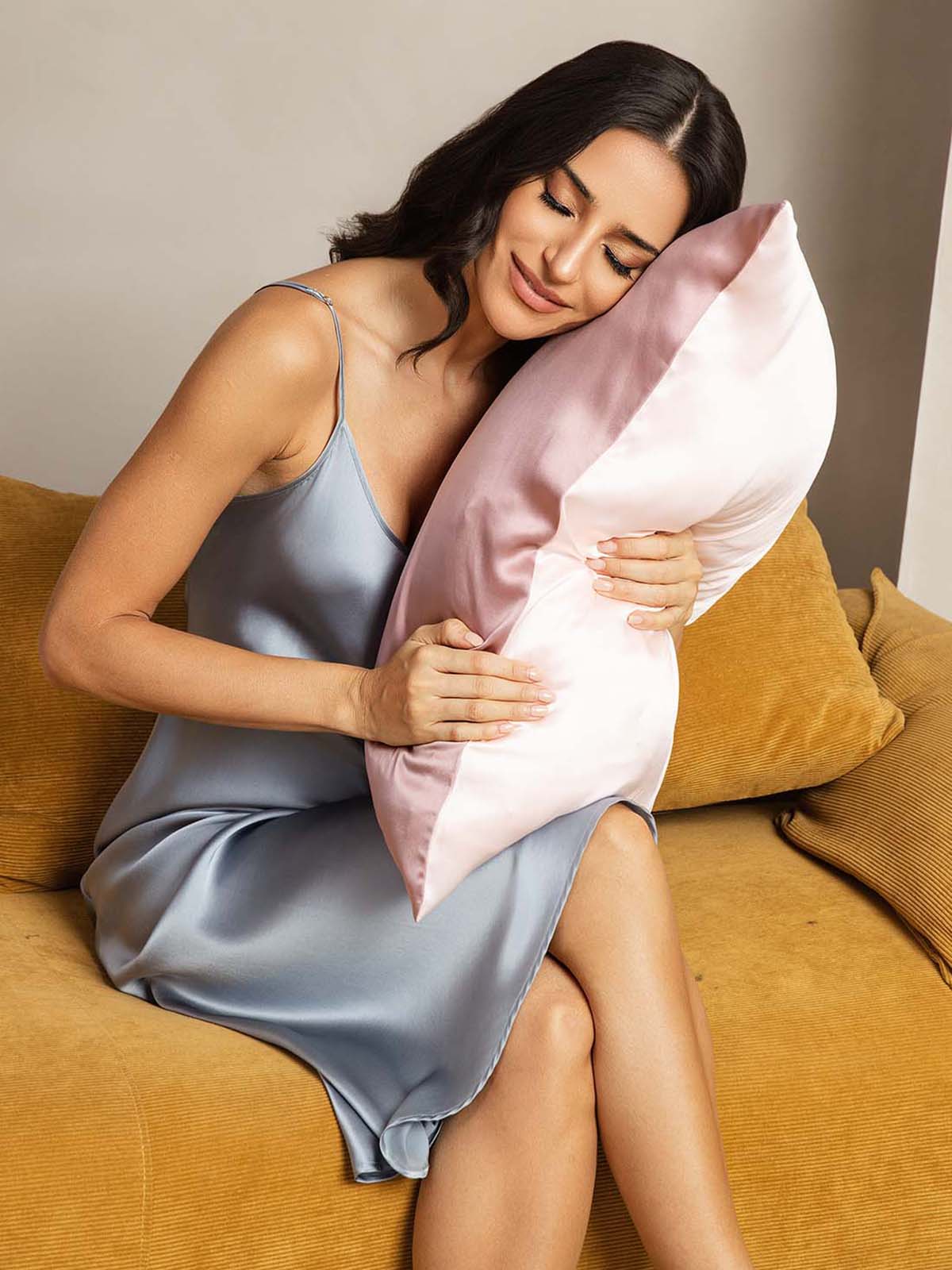 [BlassesMauve+Hellrosa] SilkSilky-DE 22Momme Reine Seide Pillowcase 003