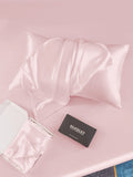 SilkSilky DE 22Momme Reine Seide Pillowcase Rosa 005