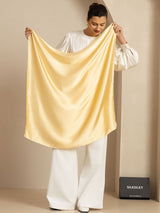 [Champagner] SilkSilky-DE Pure Silk Scarf 001