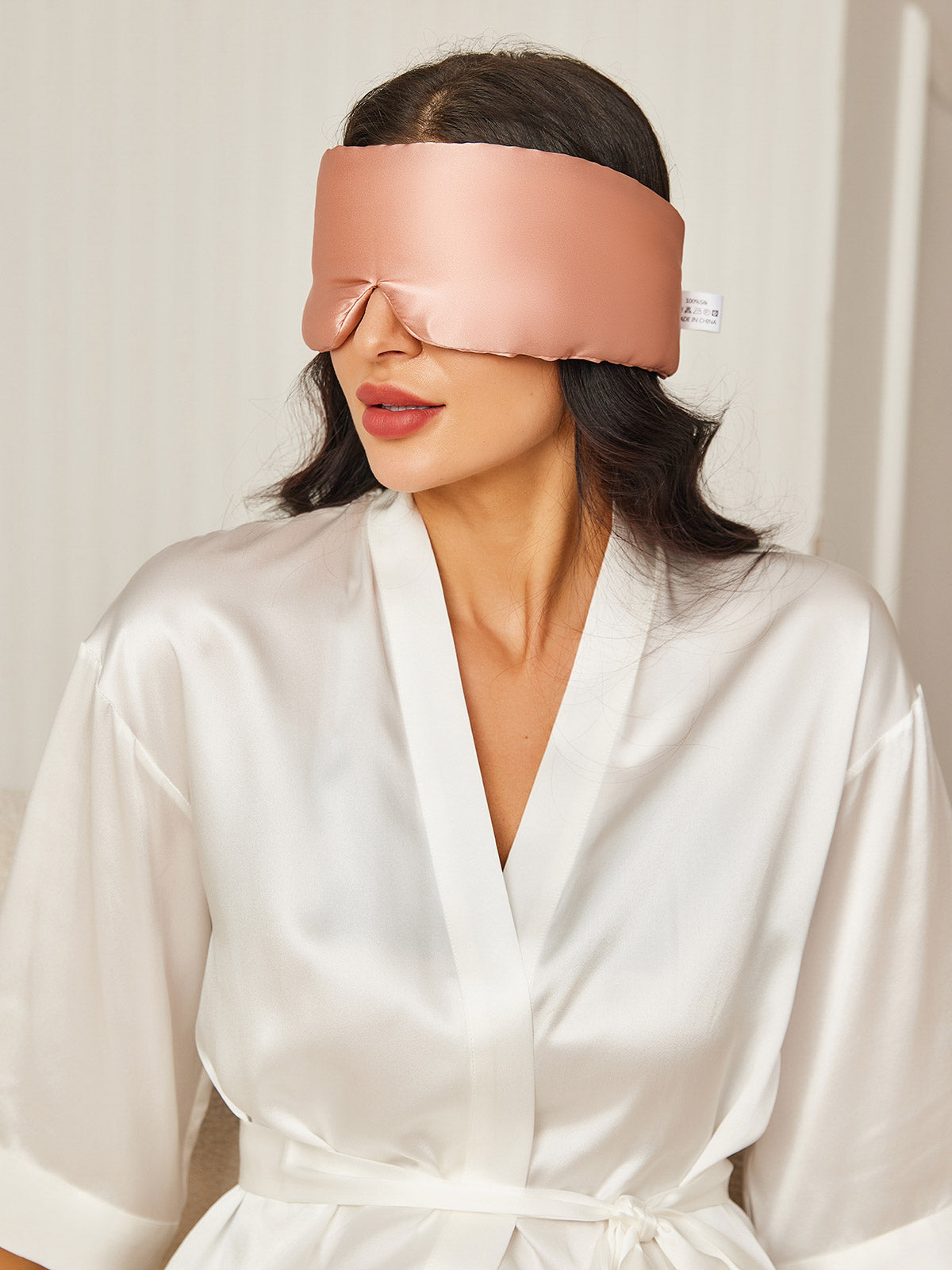 [Rosa] SilkSilky-DE 19Momme Reine Seide Eye Mask 004