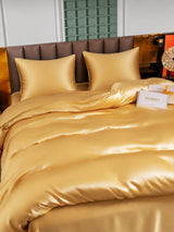 [Champagner] SilkSilky-DE Bettwäsche Sets 003