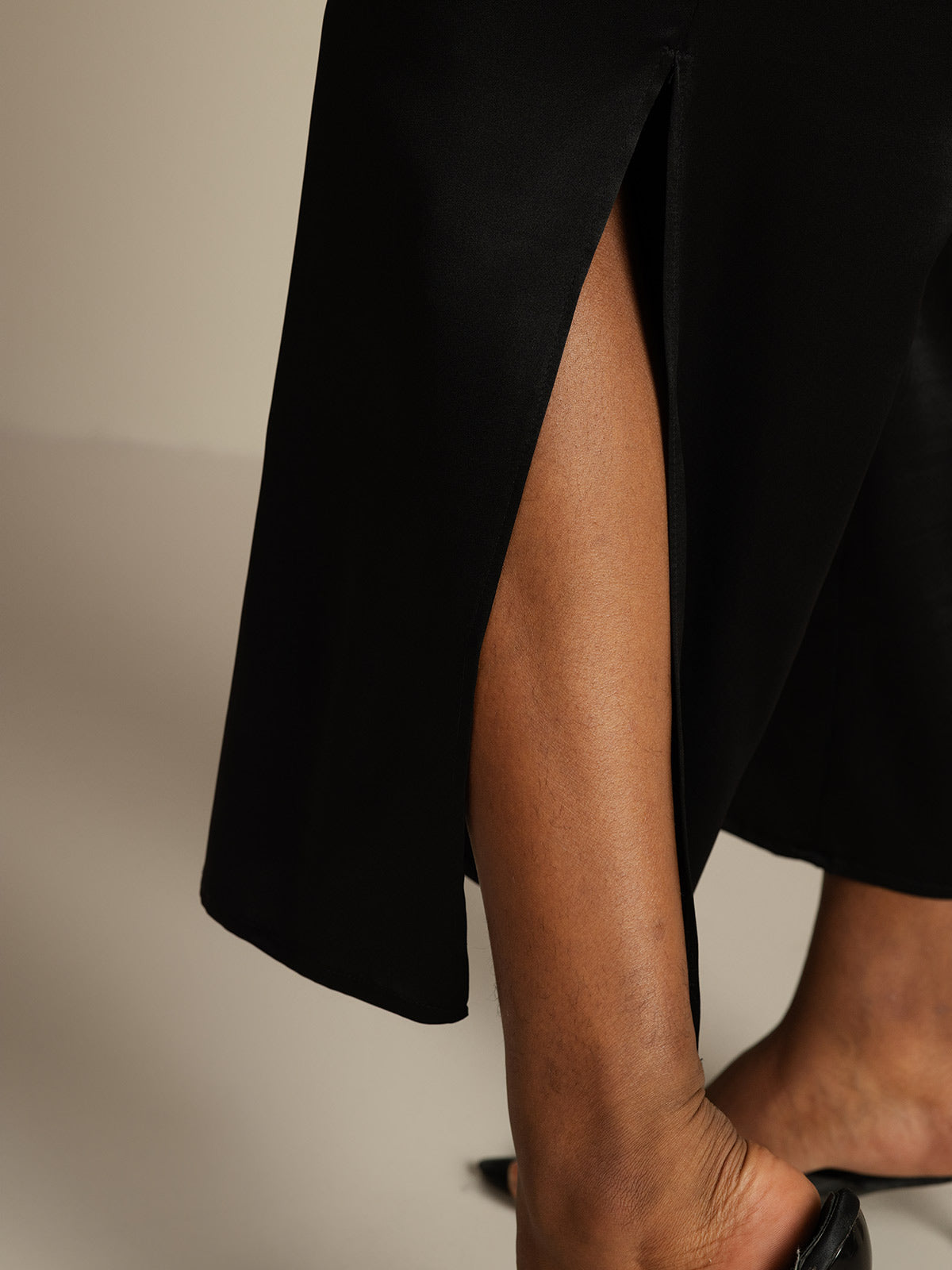 [Schwarz] SilkSilky-DE 19Momme Seide Womens Pants 004,