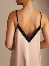 [Toskana] SilkSilky-DE Spaghetti Strap V Neck Kleider 002