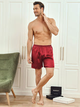 [Rotwein] SilkSilky-DE Mens Sleep Bottoms 005