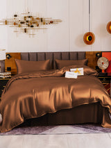 [Kaffee] SilkSilky-DE 19Momme Bettwäsche Sets 002