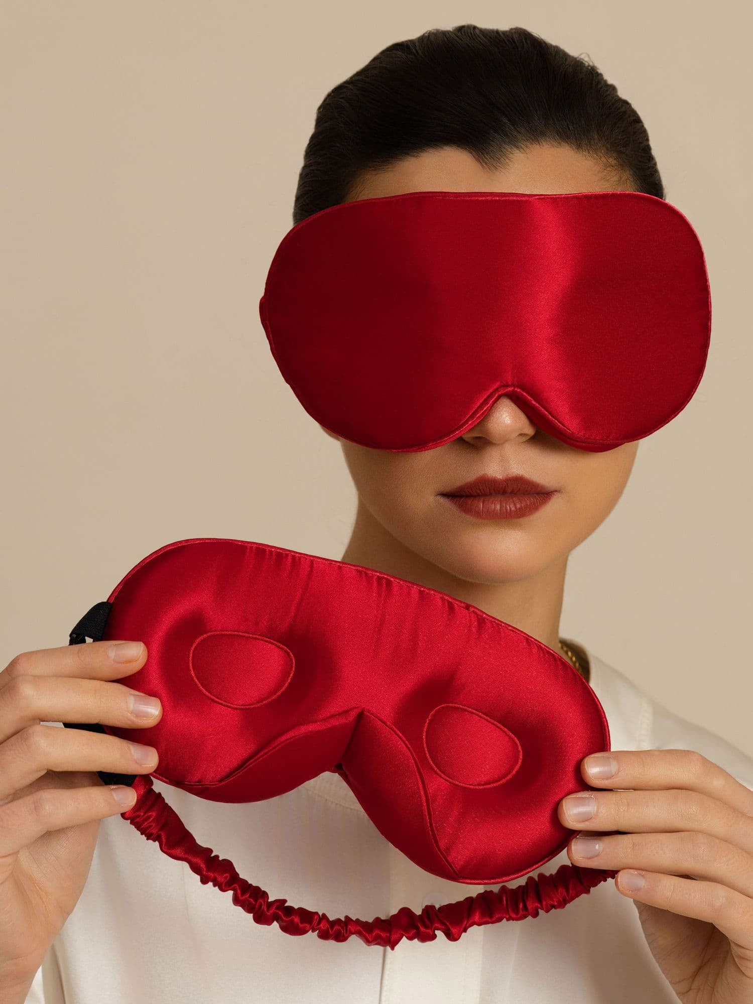 22 Momme 3D Schlafmaske Aus Reiner Seide Mit Verbessertem Nasenflügel –  DE-SILKSILKY