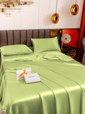 SilkSilky DE 19Momme Reine Seide Bedding Set Mintgrün 003