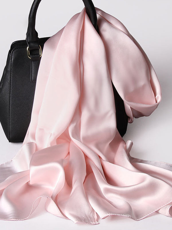 SilkSilky-DE Reine Seide Scarf Rosa 002