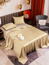 [Beige] SilkSilky-DE Bettwäsche Sets 001