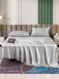 SilkSilky DE 25Momme Reine Seide Bedding Set Silber 001