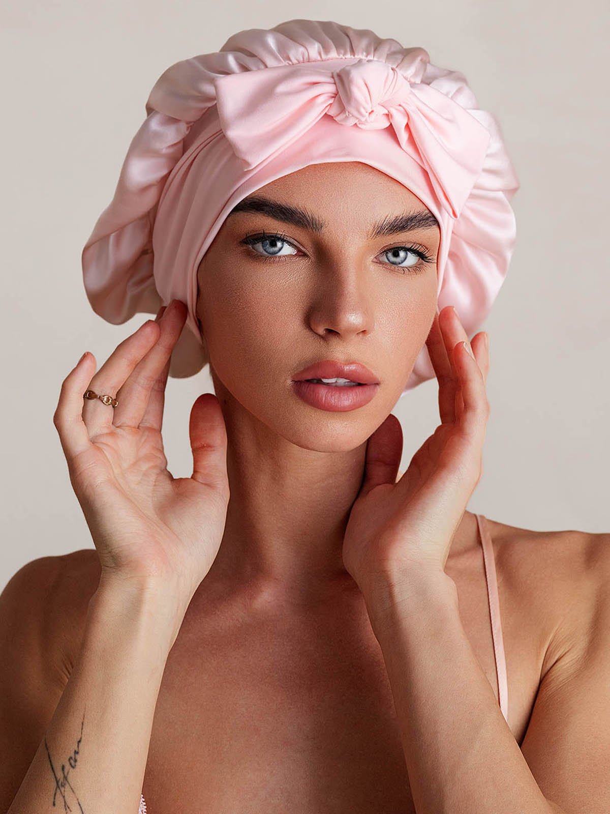 [Hellrosa] SilkSilky-DE Reine Seide Sleep Cap 001