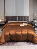 SilkSilky DE 22Momme Reine Seide Duvet Cover Kaffee 001