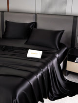 [Schwarz] SilkSilky-DE 22Momme Reine Seide Bedding Set 003,