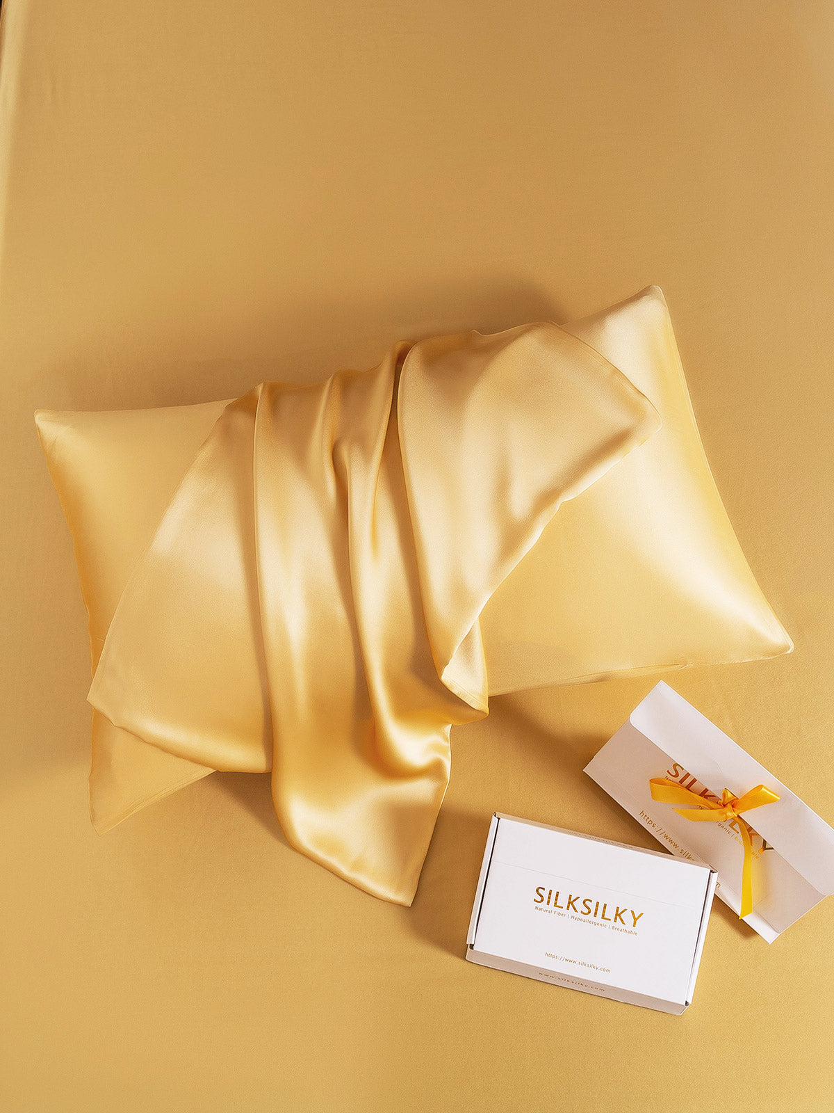 [Champagner] SilkSilky-DE 22Momme Reine Seide Pillowcase 003