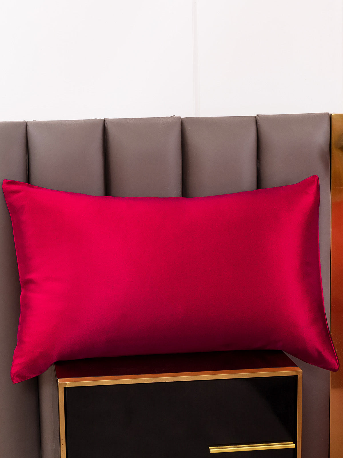 [Rotwein] SilkSilky-DE 22Momme Reine Seide Pillowcase 003
