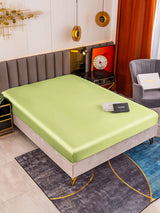 [Mintgrün] SilkSilky-DE 19Momme Spannbettlaken 001
