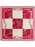 Reine Seide bedruckter Designer quadratischer Schal 53x53cm / 21