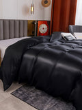 SilkSilky DE 19Momme Reine Seide Duvet Cover Schwarz 002