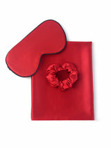 [Rotwein] SilkSilky-DE 19Momme Reine Seide Pillowcase Set 005