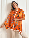 SilkSilky DE Reine Seide Scarf Orange 002