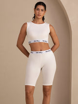 [Weiß] SilkSilky-DE Sleeveless Crew Neck Cami Top 003