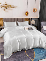 [Silber] SilkSilky-DE 19Momme Reine Seide Bedding Set 005