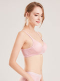 SilkSilky DE Seidenstrick Bra Rosa 005