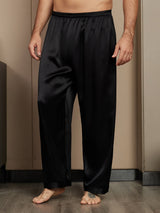 [Schwarz] SilkSilky-DE Mens Sleep Bottoms 001