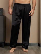 [Schwarz] SilkSilky-DE Mens Sleep Bottoms 003