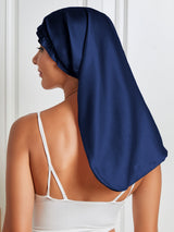 [Dunkelblau] SilkSilky-DE Reine Seide Sleep Cap 006