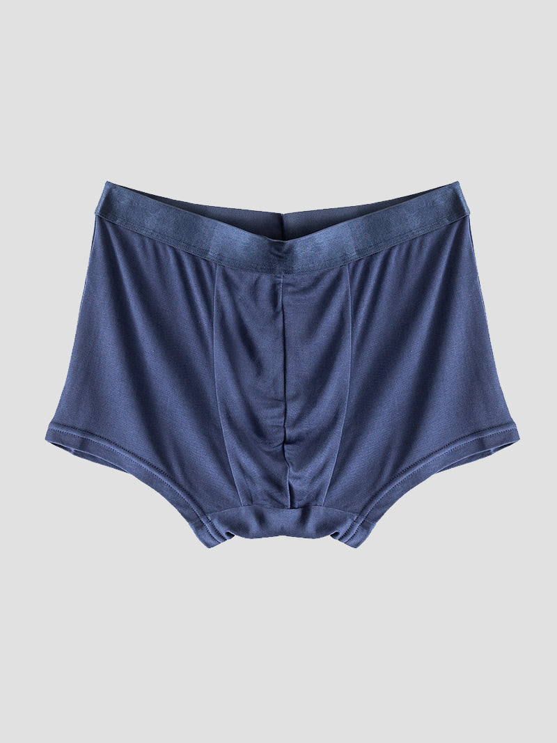 [Dark Blue] SilkSilky Silk Knitted Mens Underwear 006