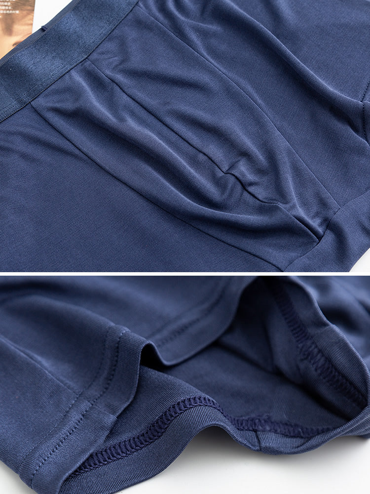 [Dark Blue] SilkSilky Silk Knitted Mens Underwear 007