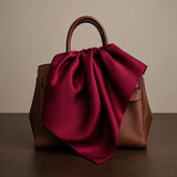 [Dunkelrot] SilkSilky-DE Schals 003
