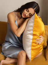 [Gold+Hellbeige] SilkSilky-DE 19Momme Pillowcase 001