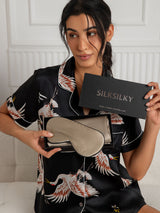 [Khaki] SilkSilky-DE 19Momme Reine Seide Pillowcase Set 001